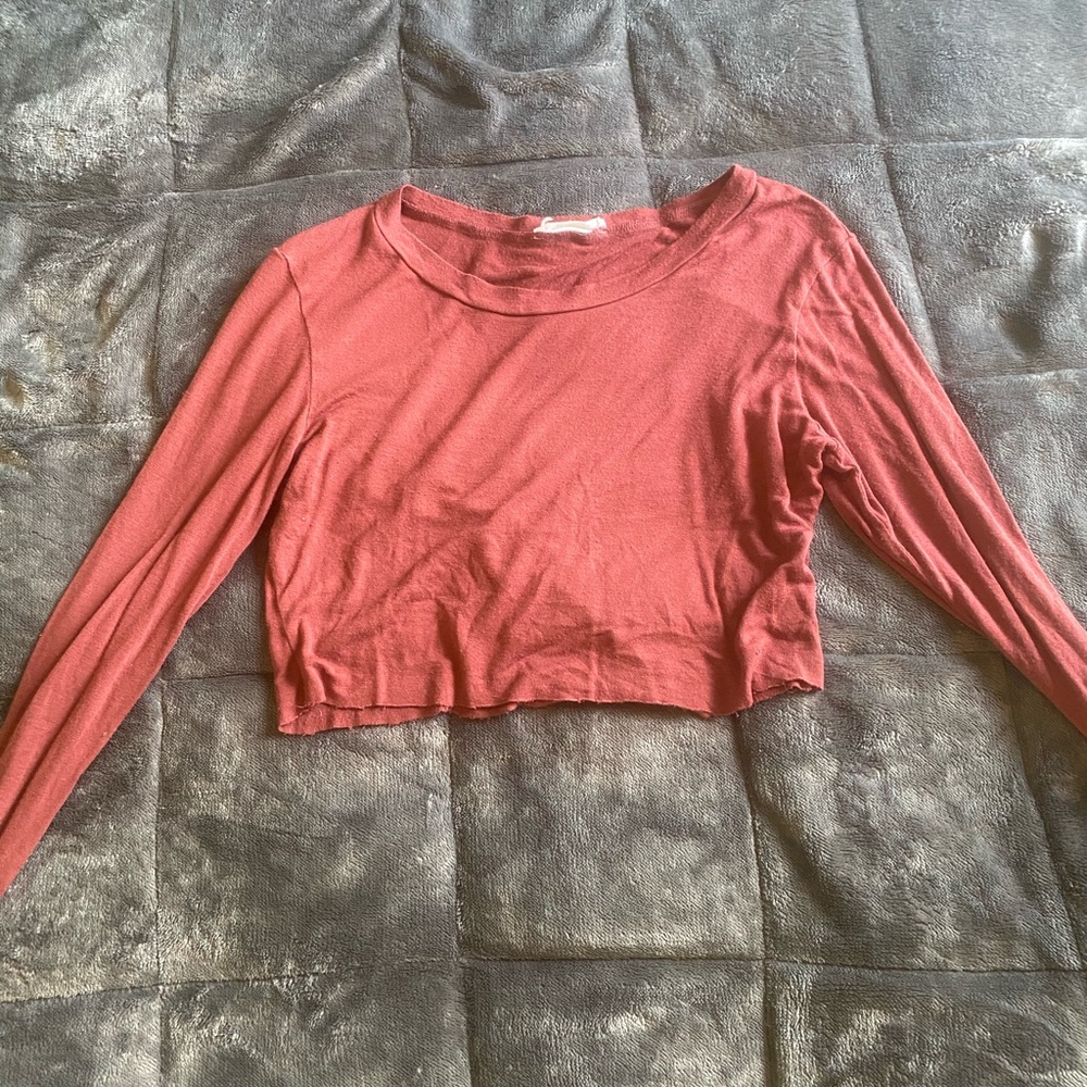 Long sleeve crop top